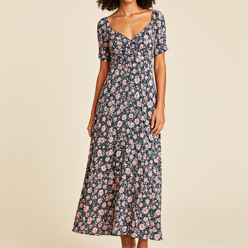 [CHV-DRS-003-L] Floral Maxi Dress (L)